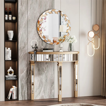 LUVODI Modern Wall Mirror Decorative with Sunburst Design - Homevalley.co.uk