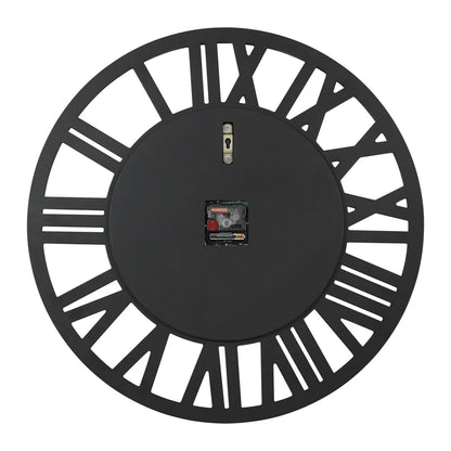 LUVODI Round Crush Diamond Mirror Round Wall Clock with Roman Numerals - Homevalley.co.uk