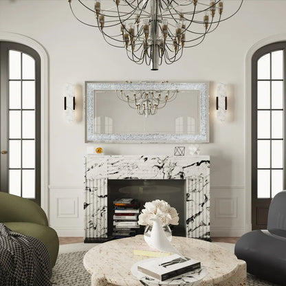 LUVODI Wall Decor Full Body Crystal Rhinestone Diamond Dressing Mirror - Homevalley.co.uk