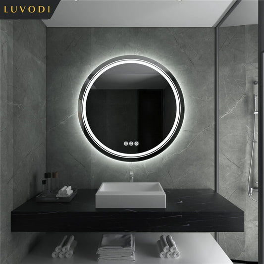 LUVODI Waterproof Dimmable LED Defog Bathroom Mirror - Homevalley.co.uk