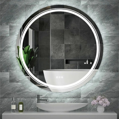 LUVODI Waterproof Dimmable LED Defog Bathroom Mirror - Homevalley.co.uk