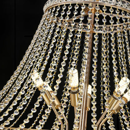 Luxurious Crystal Staircase Chandelier - Homevalley.co.uk