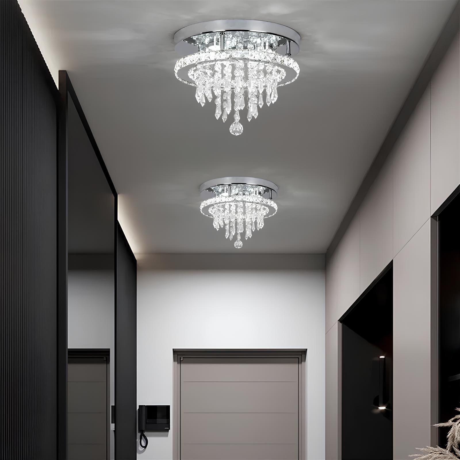 Luxury Crystal Chandelier with Remote Control - Homevalley.co.uk