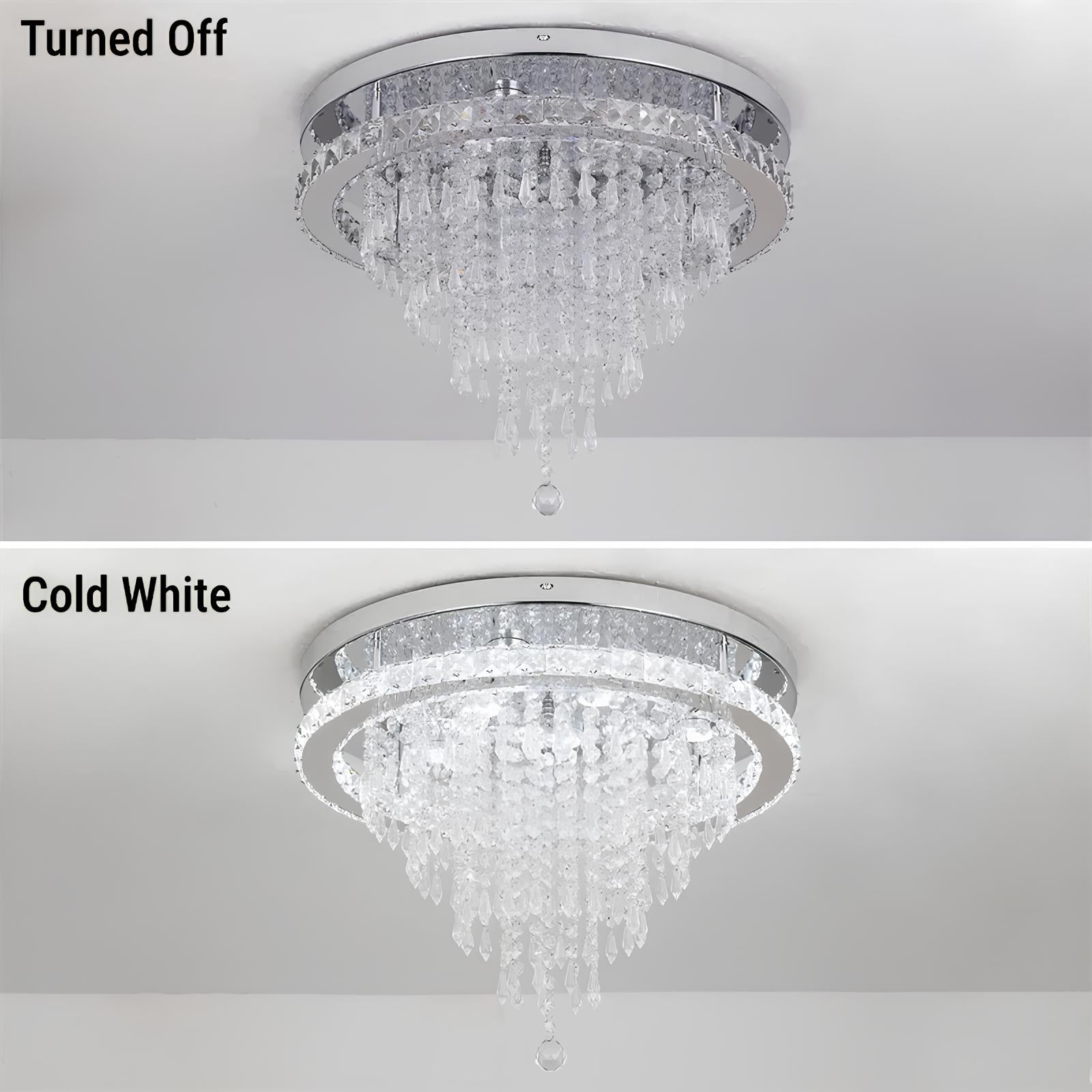 Luxury Crystal Chandelier with Remote Control - Homevalley.co.uk