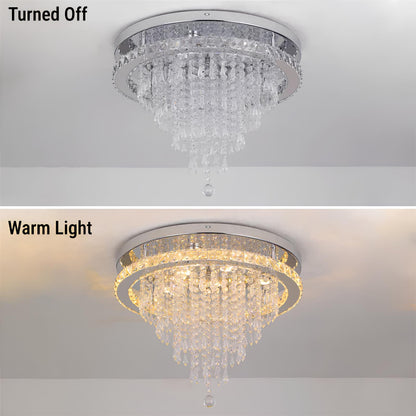 Luxury Crystal Chandelier with Remote Control - Homevalley.co.uk