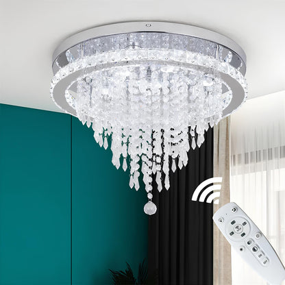 Luxury Crystal Chandelier with Remote Control - Homevalley.co.uk