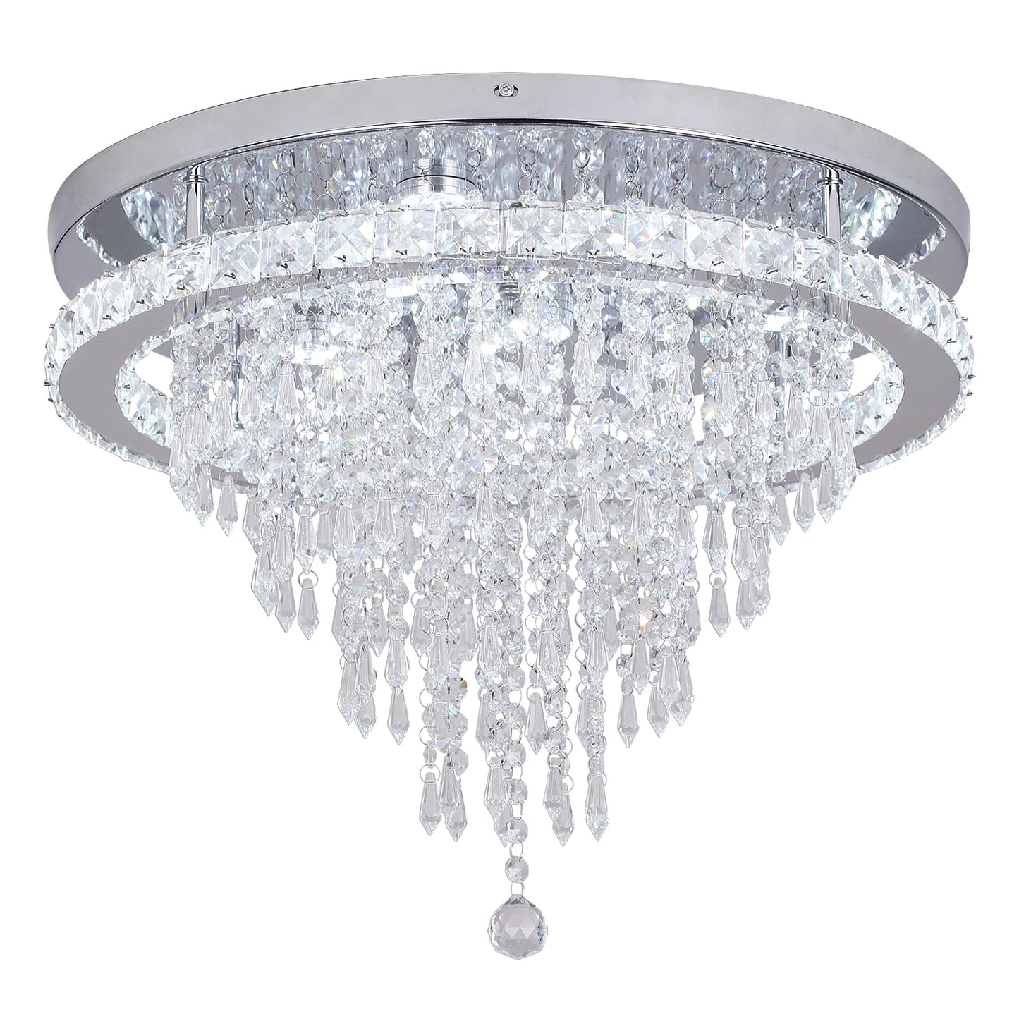 Luxury Crystal Chandelier with Remote Control - Homevalley.co.uk