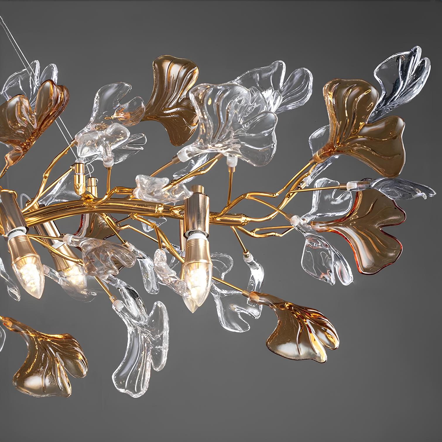 Luxury Crystal Leaf Chandelier - Homevalley.co.uk