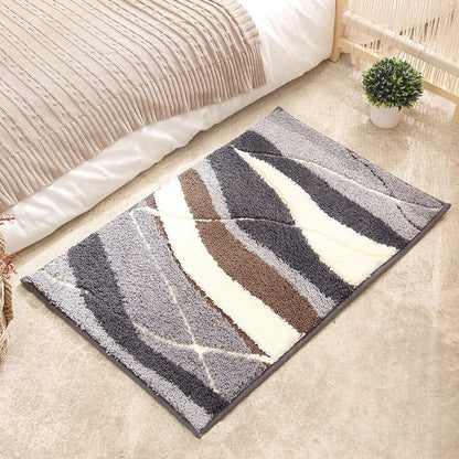 Luxury Leaves Absorbent Non-Slip Bathroom Mat – Elegant, Soft, and Safe for Your Home - Homevalley.co.uk