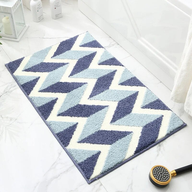 Luxury Leaves Absorbent Non-Slip Bathroom Mat – Elegant, Soft, and Safe for Your Home - Homevalley.co.uk
