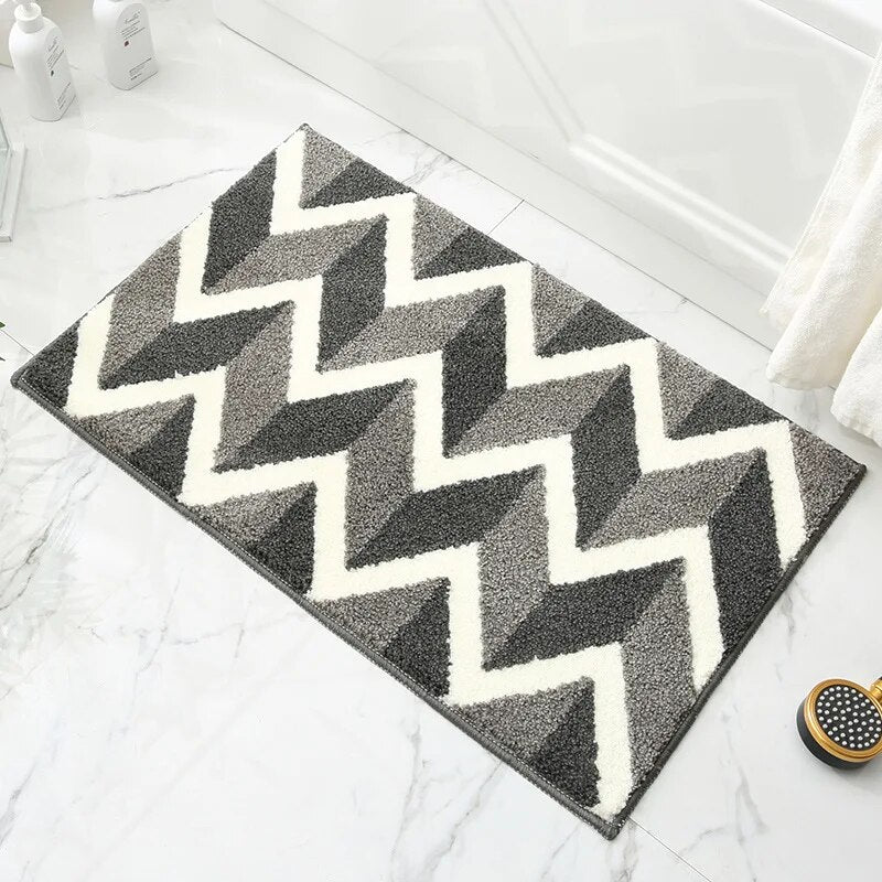 Luxury Leaves Absorbent Non-Slip Bathroom Mat – Elegant, Soft, and Safe for Your Home - Homevalley.co.uk