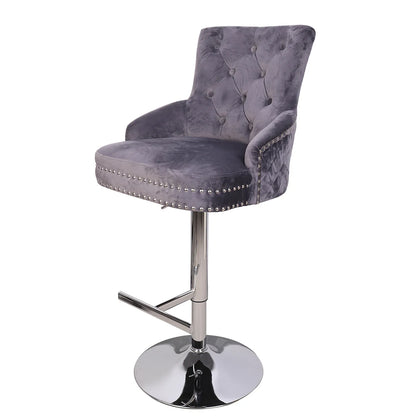 Luxury Velvet Swivel Arm Chair - Homevalley.co.uk