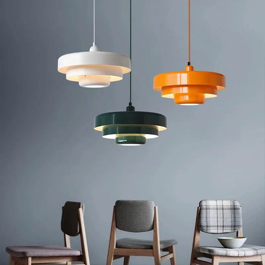 Macaron Carbon Steel Aluminum Nordic LED Pendant Light - Homevalley.co.uk