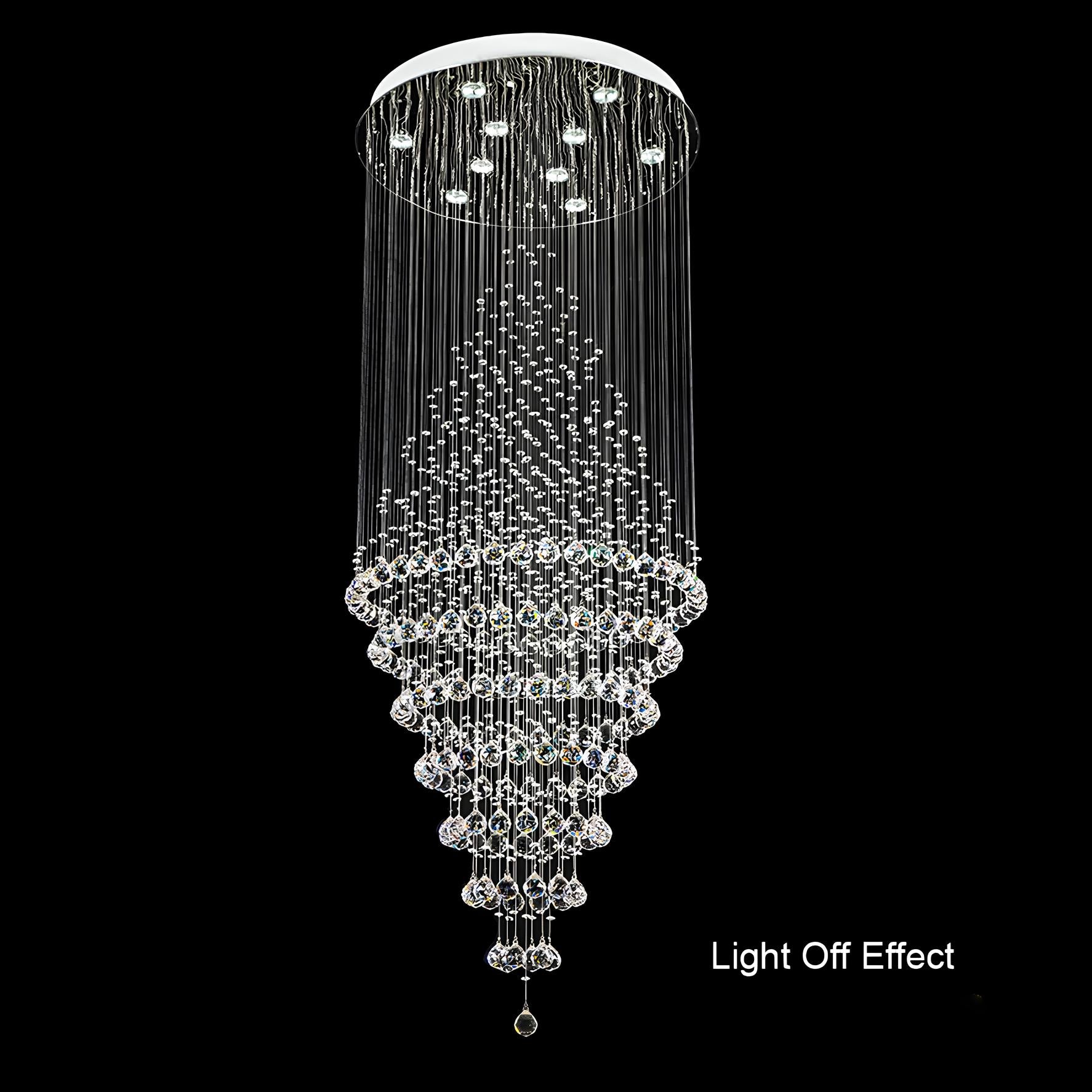 Magnificent Hotel Lobby Staircase Crystal Chandelier - Homevalley.co.uk