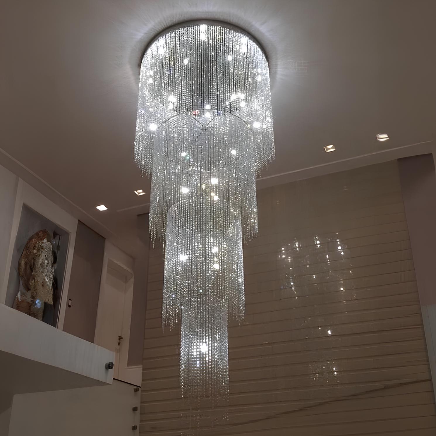 Magnificent Staircase Crystal Chandelier - Homevalley.co.uk