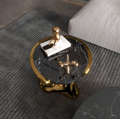Marble Electroplated Coffee Table - Homevalley.co.uk