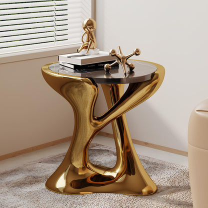 Marble Electroplated Coffee Table - Homevalley.co.uk