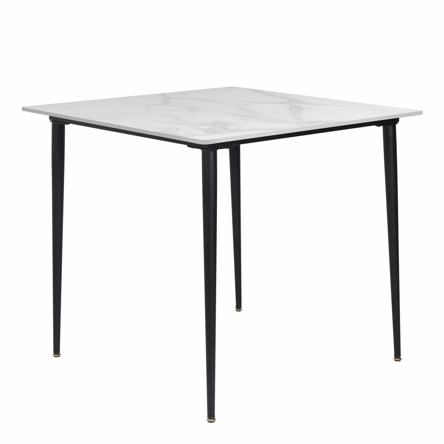 Marble Slate Kitchen Dining Table with Sintered Stone Top - Homevalley.co.uk