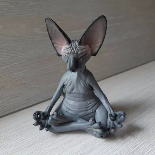 Meditating Sphinx Cat Figurine Ornament - Homevalley.co.uk