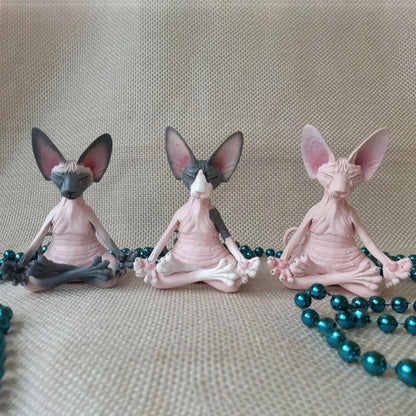 Meditating Sphinx Cat Figurine Ornament - Homevalley.co.uk