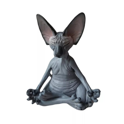 Meditating Sphinx Cat Figurine Ornament - Homevalley.co.uk