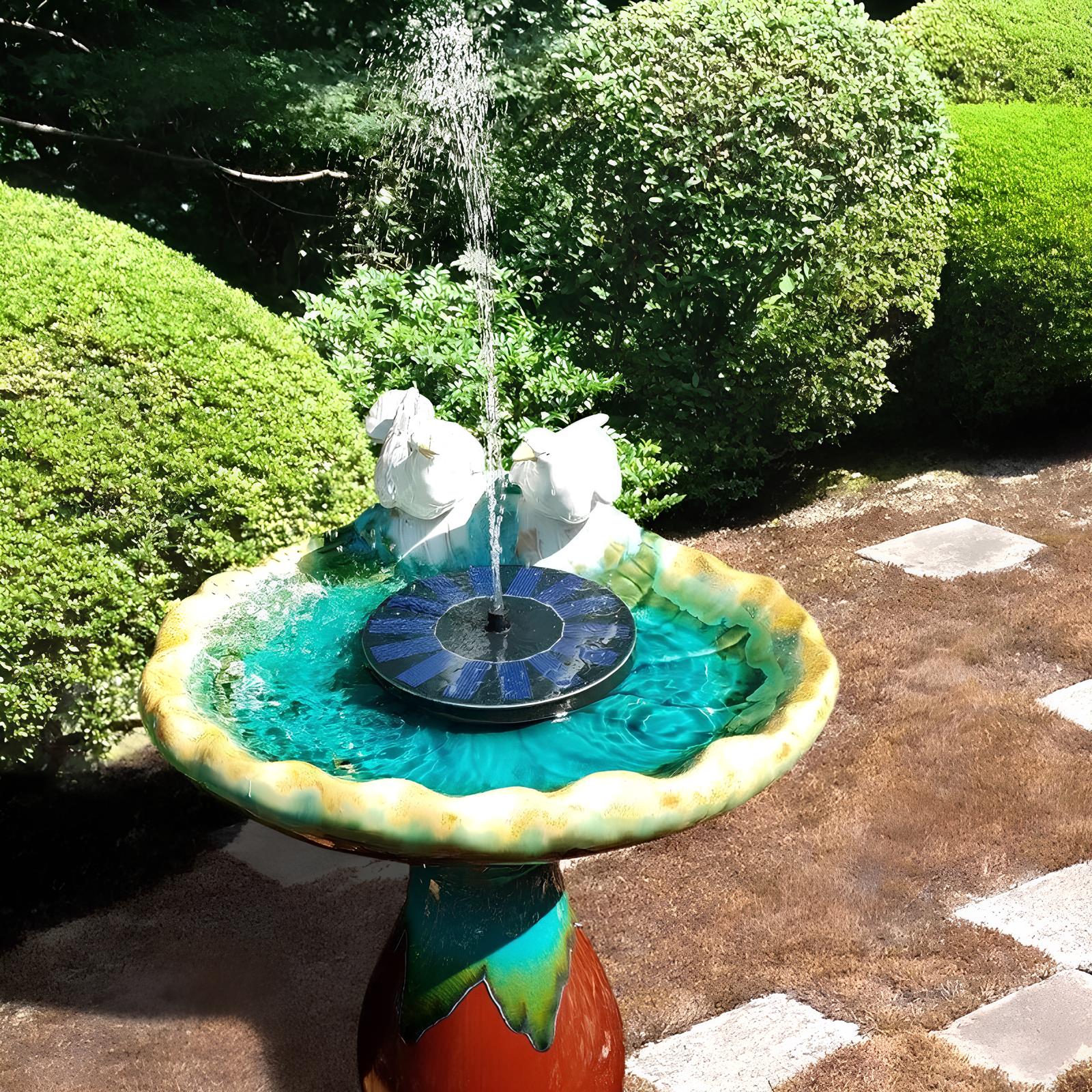 Mini Solar Water Fountain Pool Pond - Homevalley.co.uk