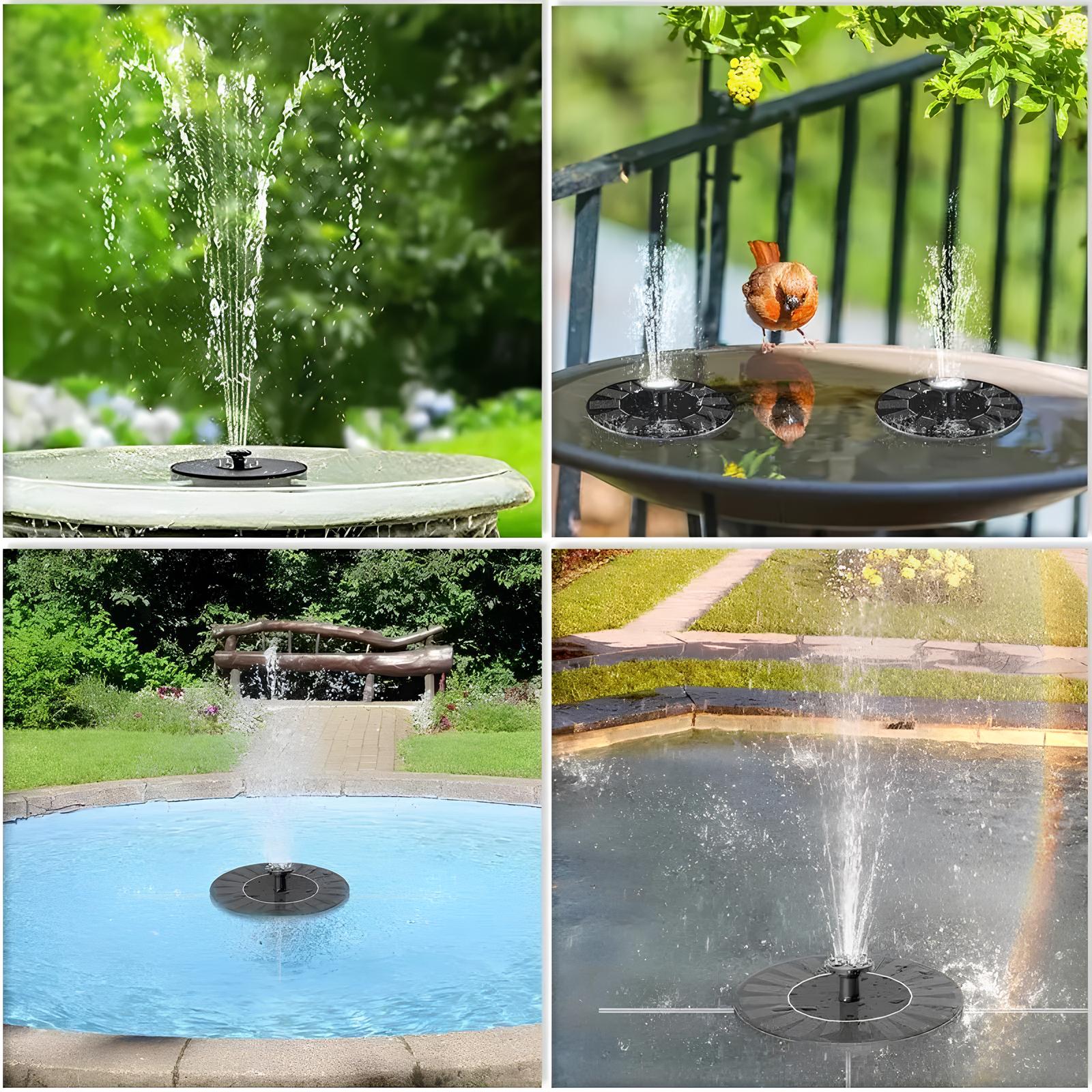 Mini Solar Water Fountain Pool Pond - Homevalley.co.uk