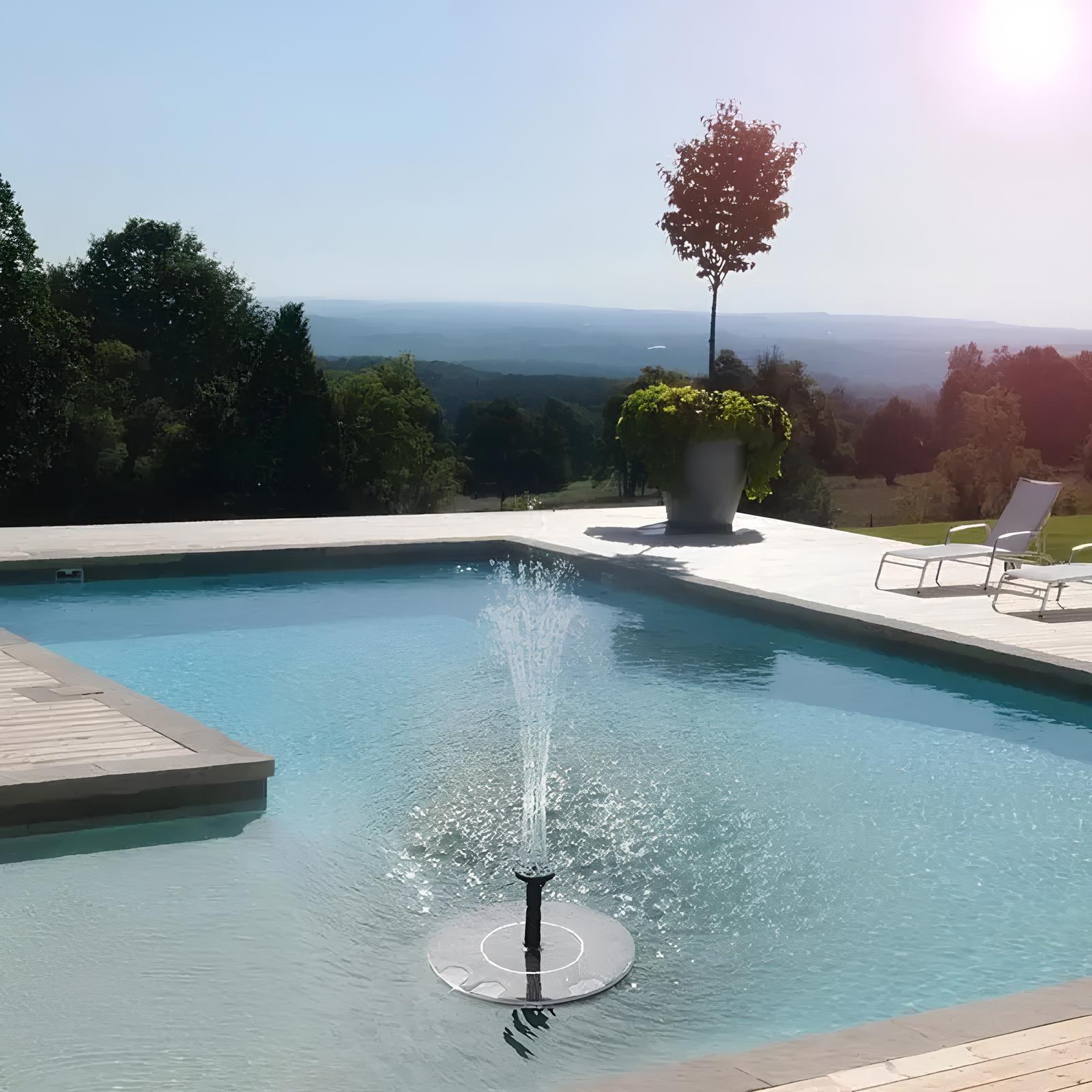 Mini Solar Water Fountain Pool Pond - Homevalley.co.uk