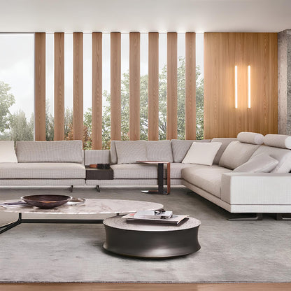 Minimalistic Modern Round Black Coffee Table - Homevalley.co.uk