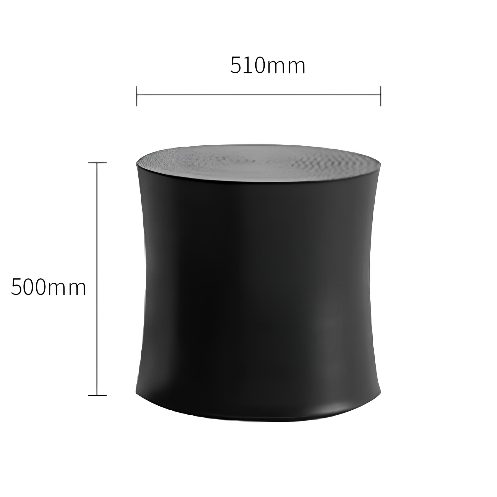 Minimalistic Modern Round Black Coffee Table - Homevalley.co.uk