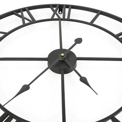 Modern 3D Large Wall Clock with Roman Numerals - Homevalley.co.uk