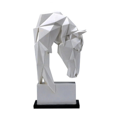 Modern Nordic Resin Horse Head Ornament Figurine - Homevalley.co.uk