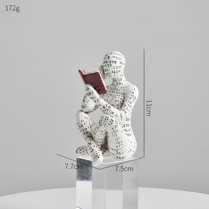 Modern Reading Egyptian Mummy Ornament Figurine - Homevalley.co.uk