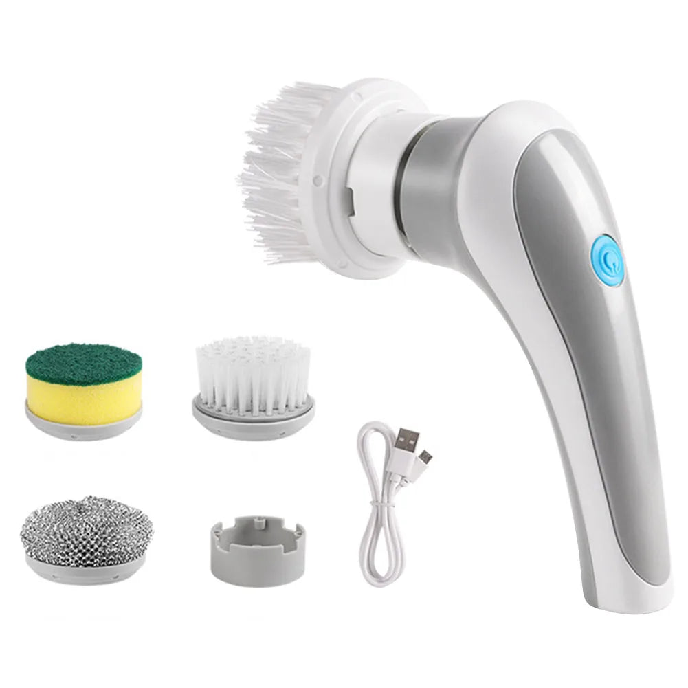 Multifunctional USB Rechargeable Electric Rotary Cleaning Brush - Homevalley.co.uk