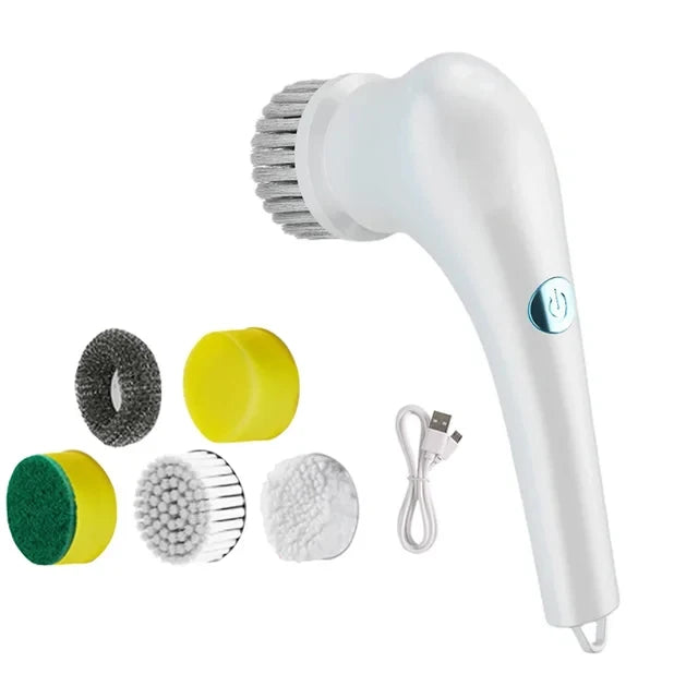 Multifunctional USB Rechargeable Electric Rotary Cleaning Brush - Homevalley.co.uk