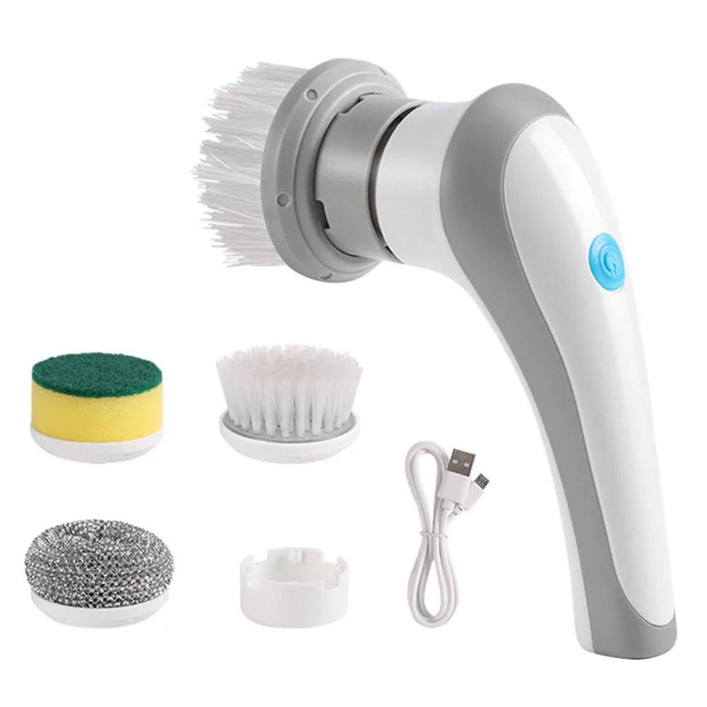 Multifunctional USB Rechargeable Electric Rotary Cleaning Brush - Homevalley.co.uk