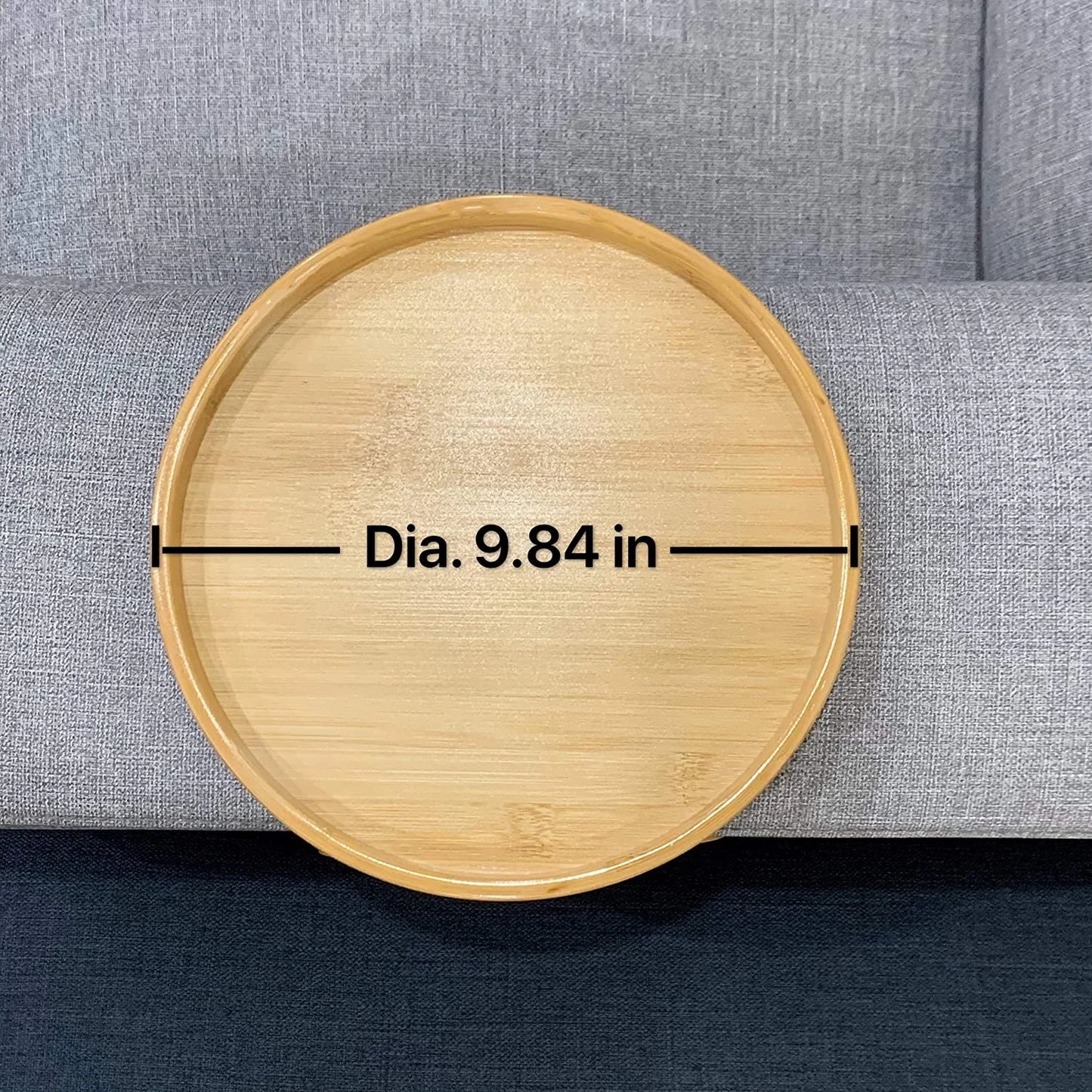 Natural Bamboo Armrest Clip-On Sofa Tray - Homevalley.co.uk
