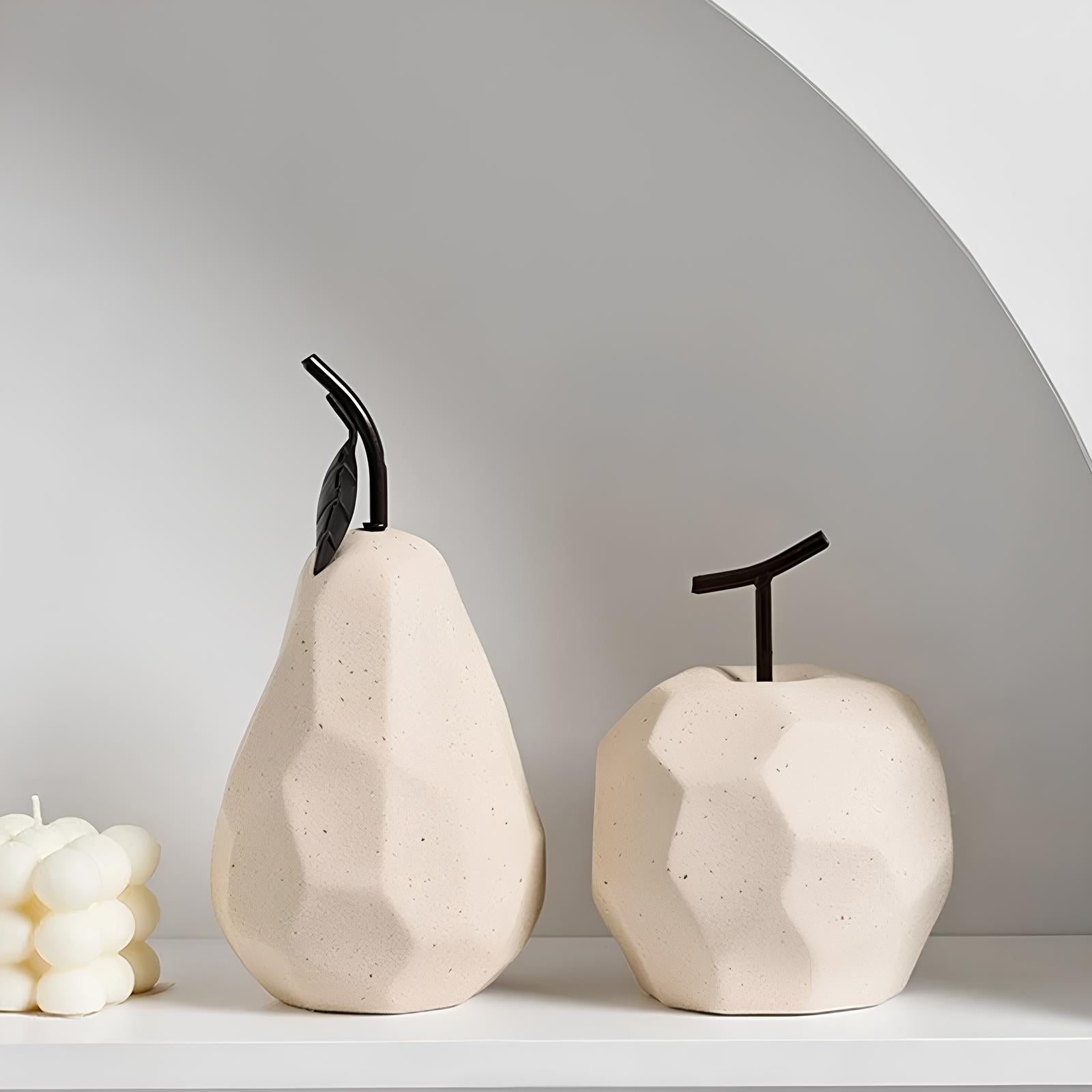 Nordic Abstract Apple Pear Fruit Ornament - Homevalley.co.uk