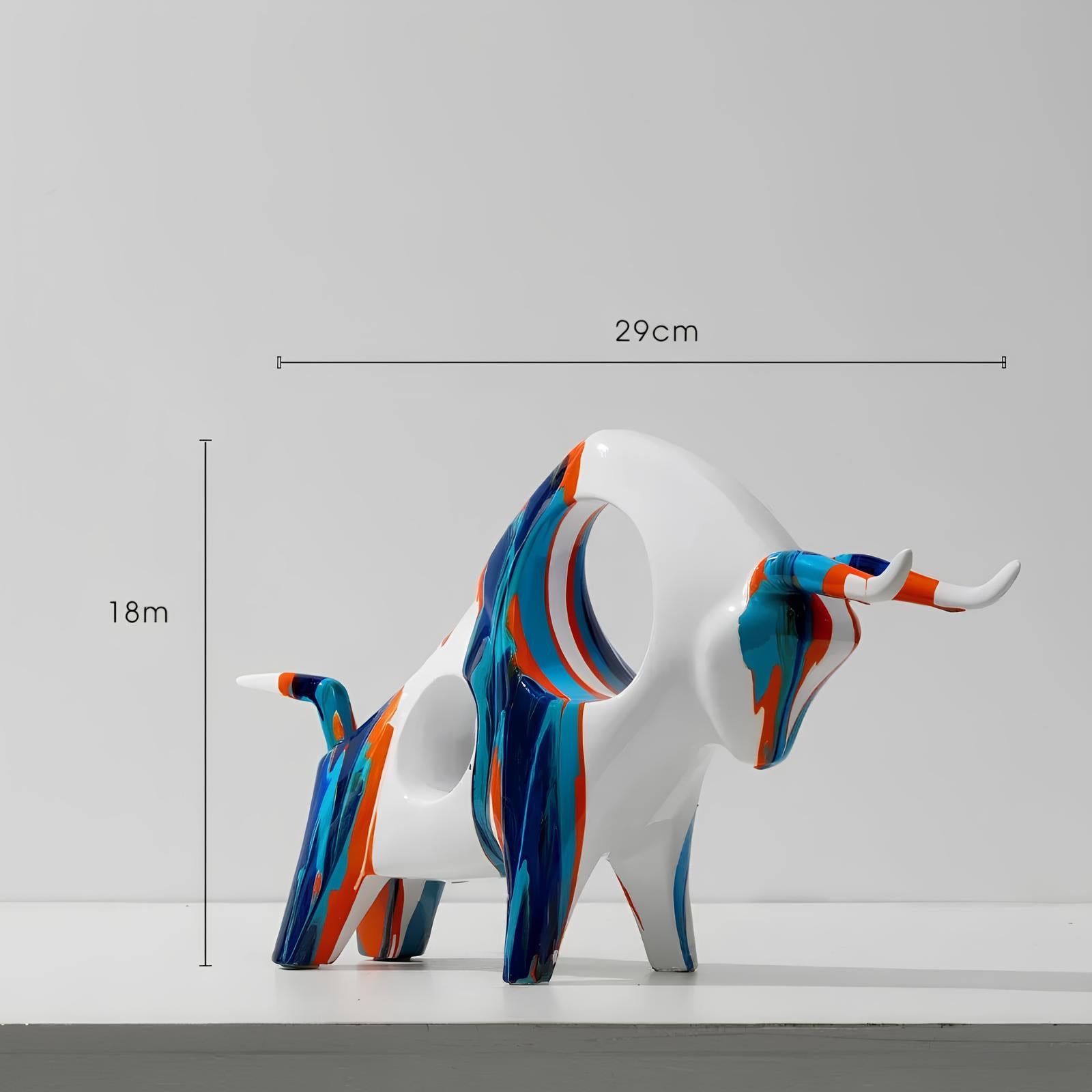 Nordic Cow Bull Ornament Sculpture Figurine - Homevalley.co.uk