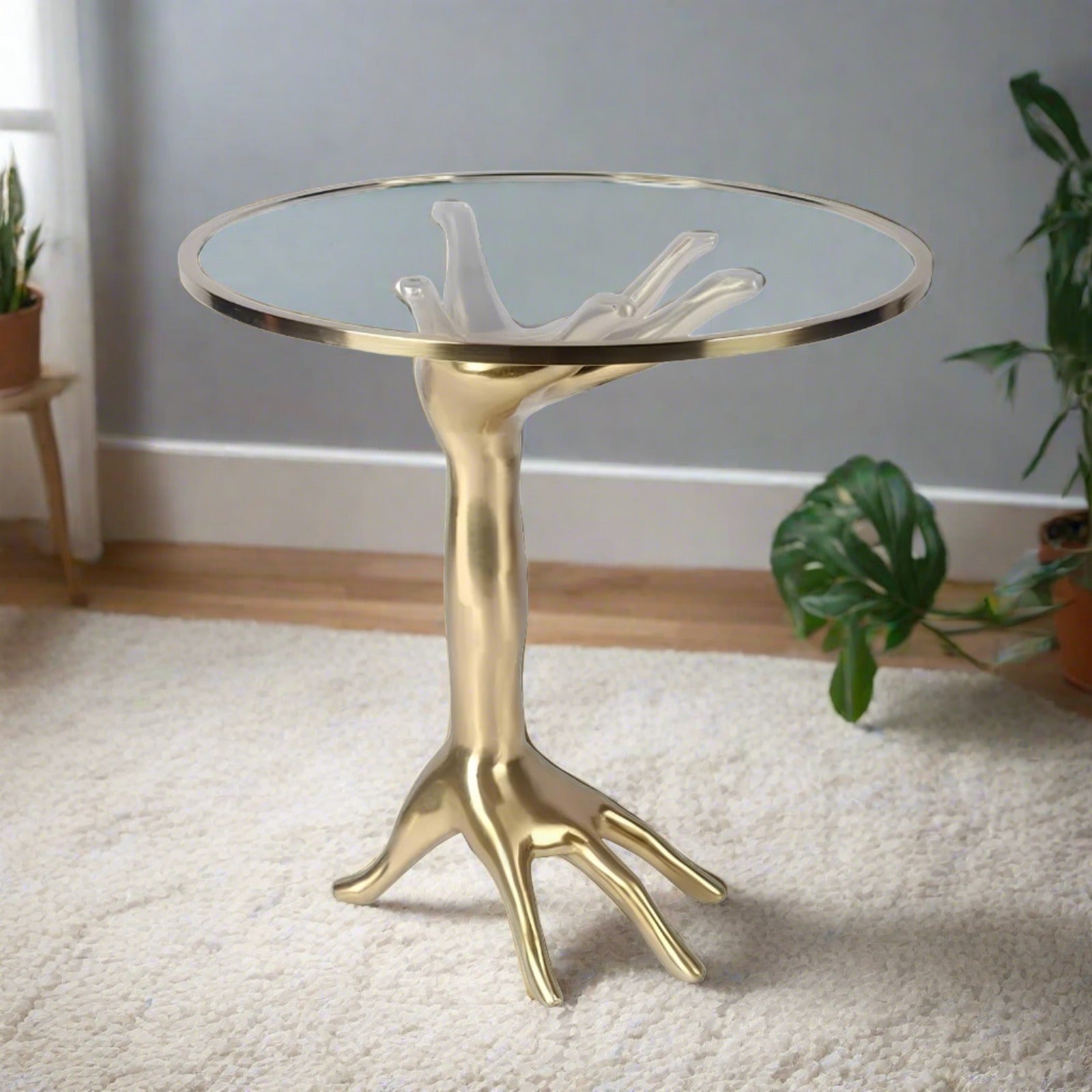 Nordic Design Modern Round Coffee Side Table - Homevalley.co.uk