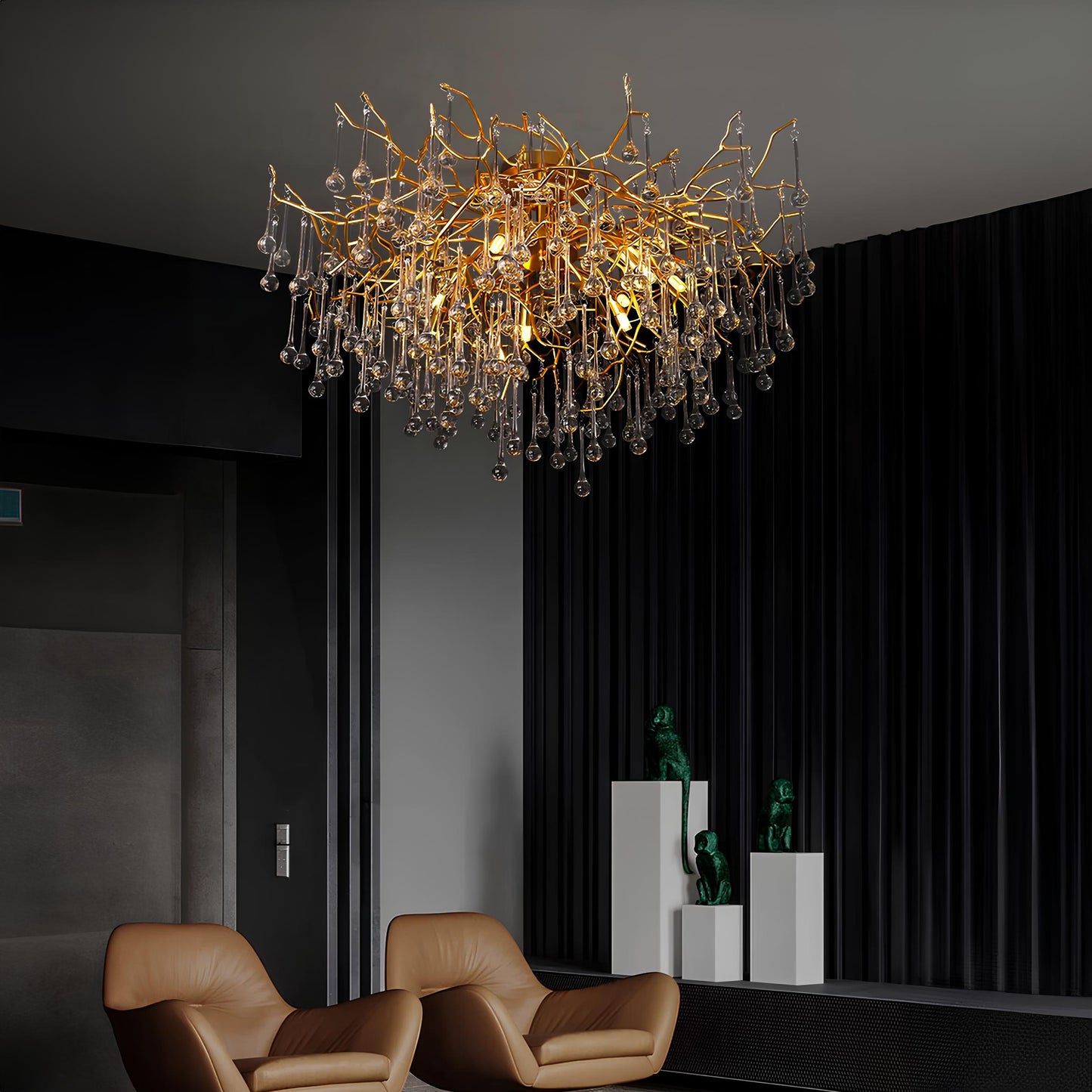 Nordic Gold Ceiling Chandelier - Homevalley.co.uk