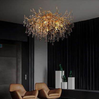 Nordic Gold Ceiling Chandelier - Homevalley.co.uk