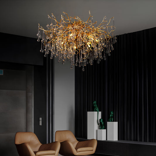 Nordic Gold Ceiling Chandelier - Homevalley.co.uk