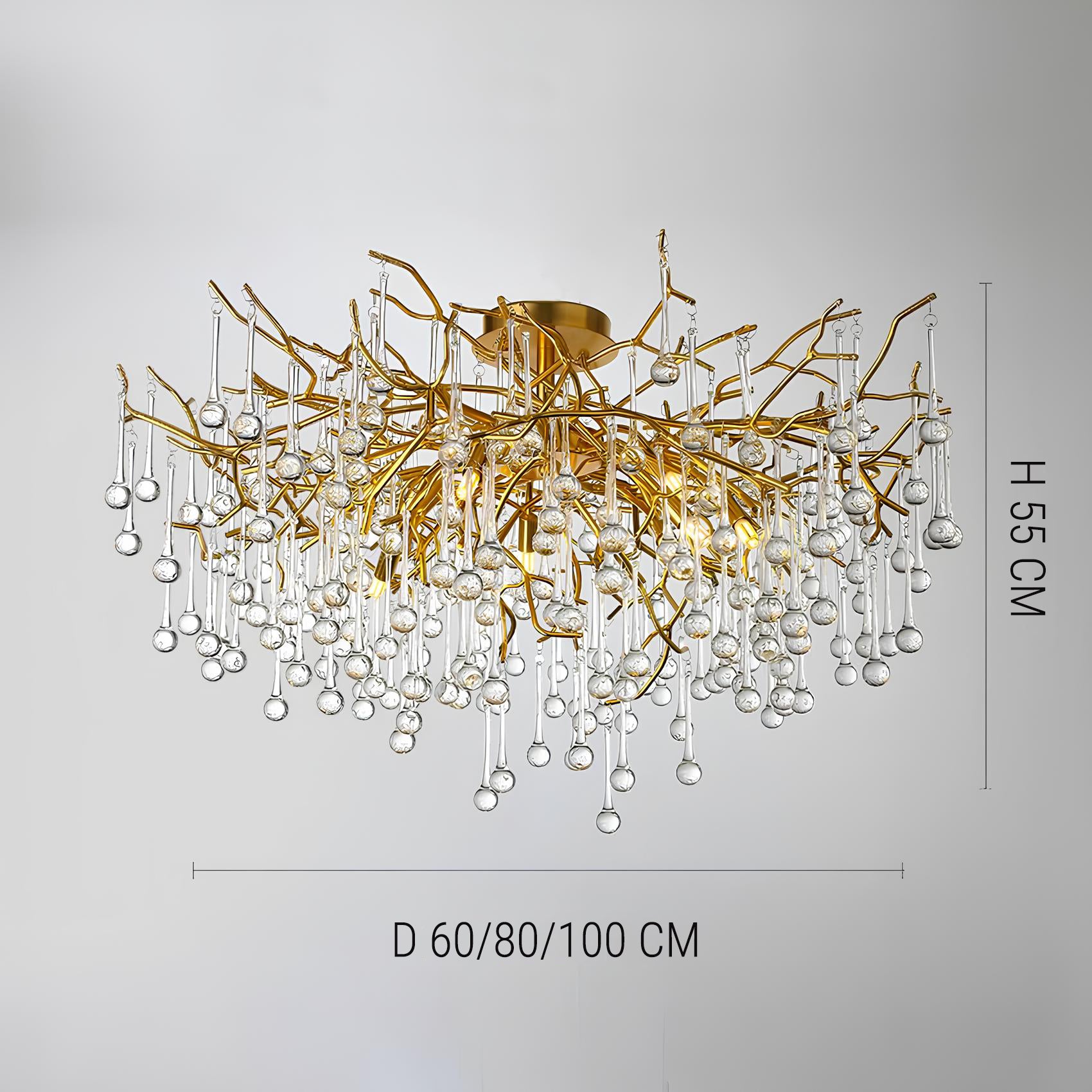 Nordic Gold Ceiling Chandelier - Homevalley.co.uk