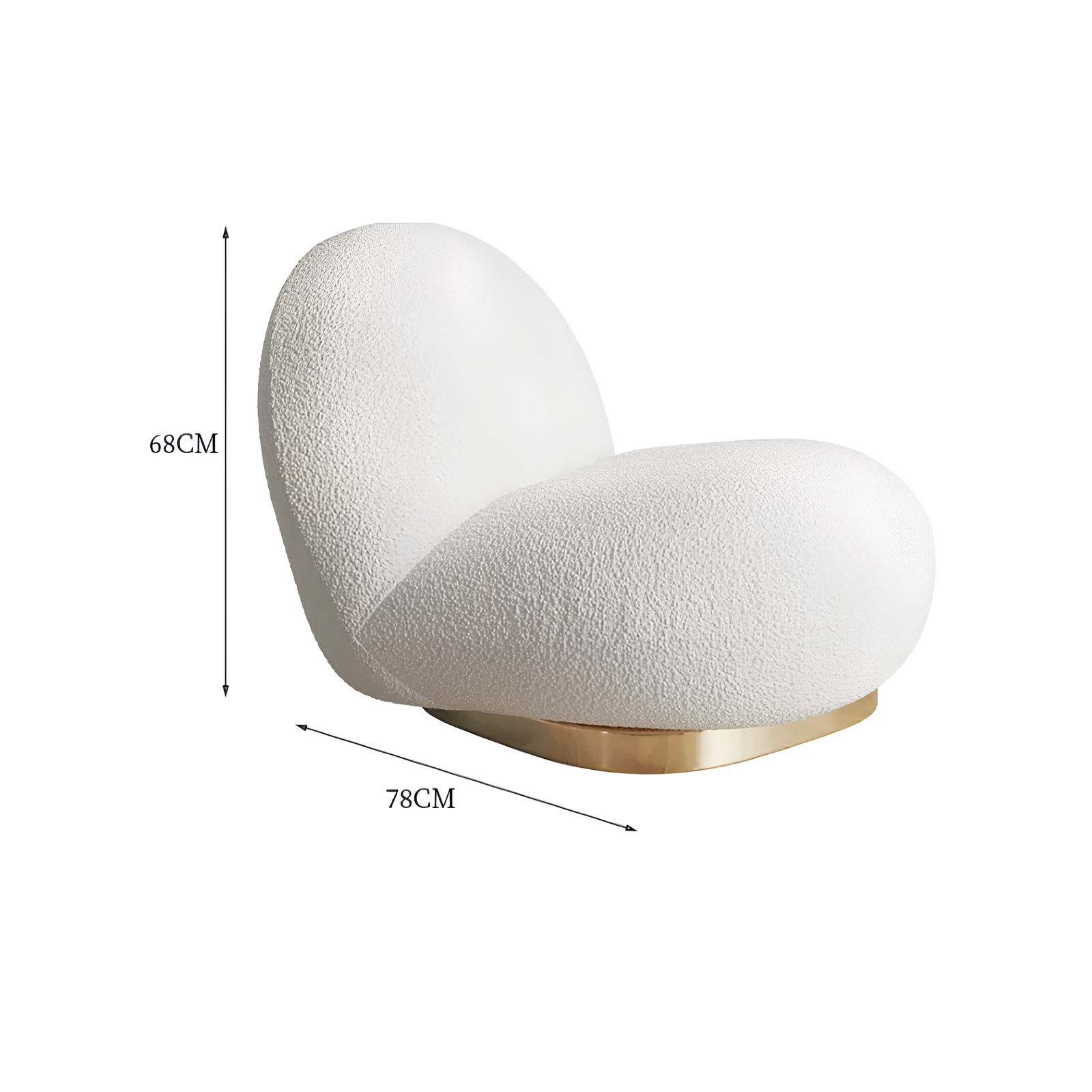 Nordic Lamb Velvet Chair Seat - Homevalley.co.uk