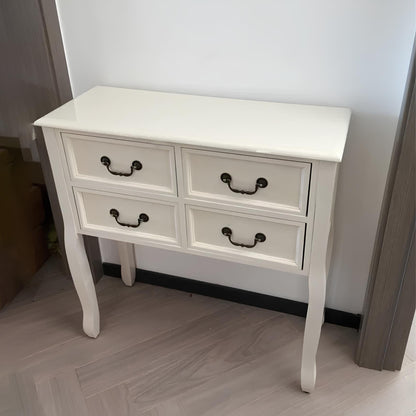 Nordic Solid Wood Console Table with Drawers - Homevalley.co.uk