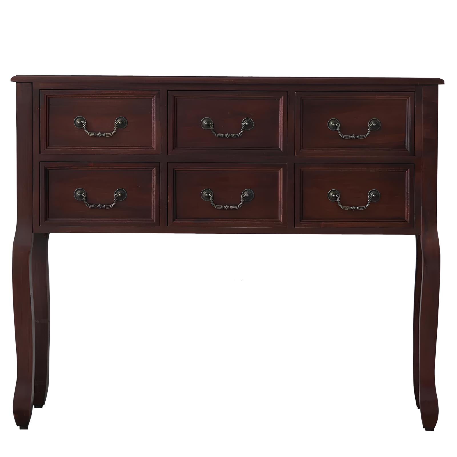 Nordic Solid Wood Console Table with Drawers - Homevalley.co.uk