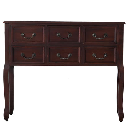 Nordic Solid Wood Console Table with Drawers - Homevalley.co.uk