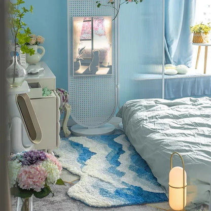 Ocean Wave Non-Slip Tufted Rug – Stylish, Soft, and Safe for Your Home - Homevalley.co.uk