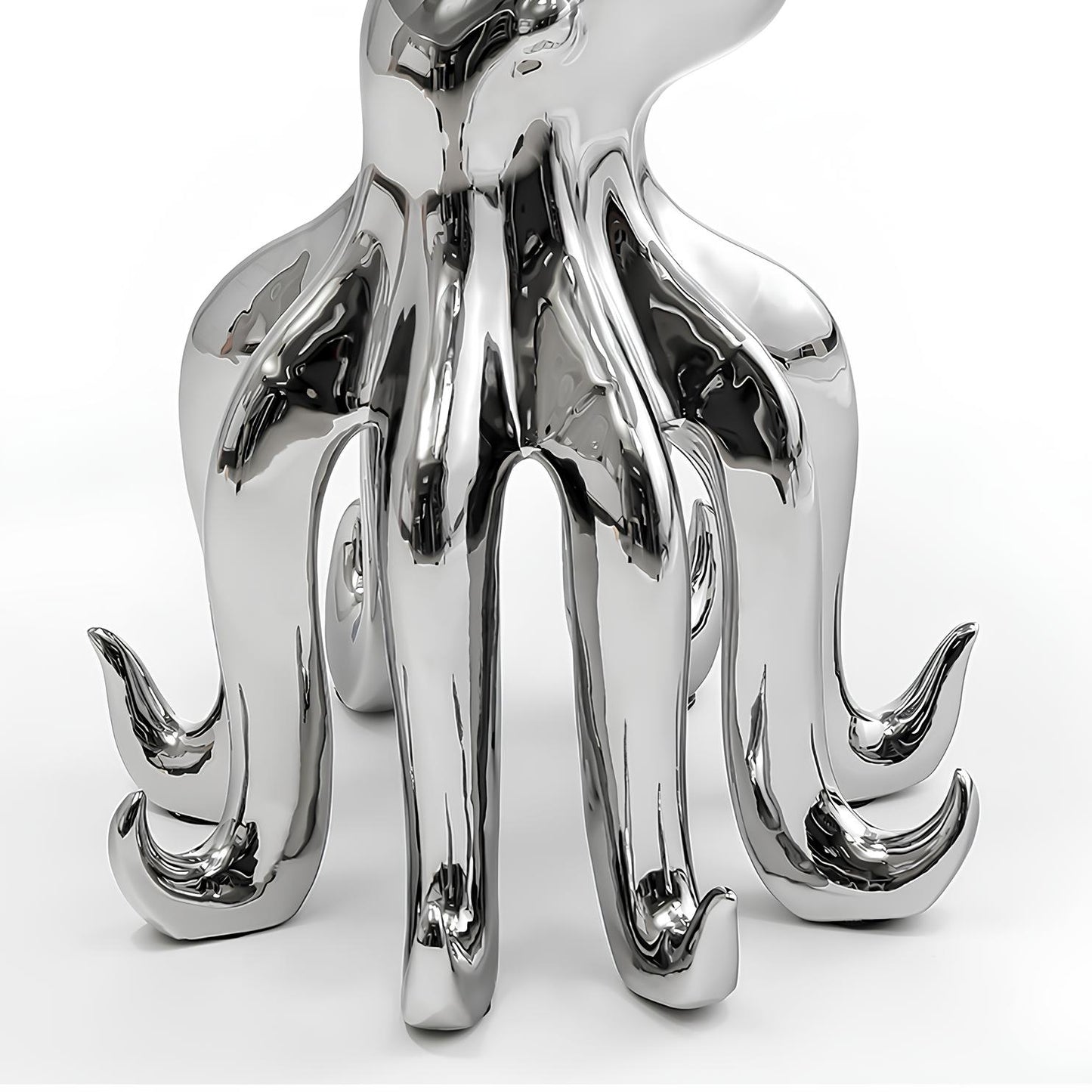 Octopus Stand Glass Round Coffee Table - Homevalley.co.uk